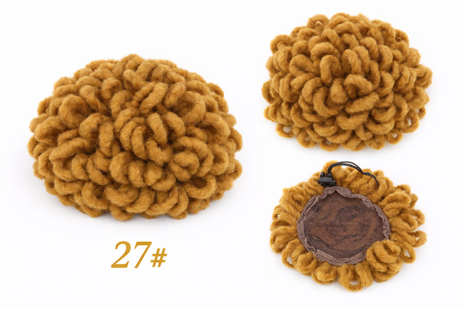 Chignon afro en fausses locks – Style naturel et élégant