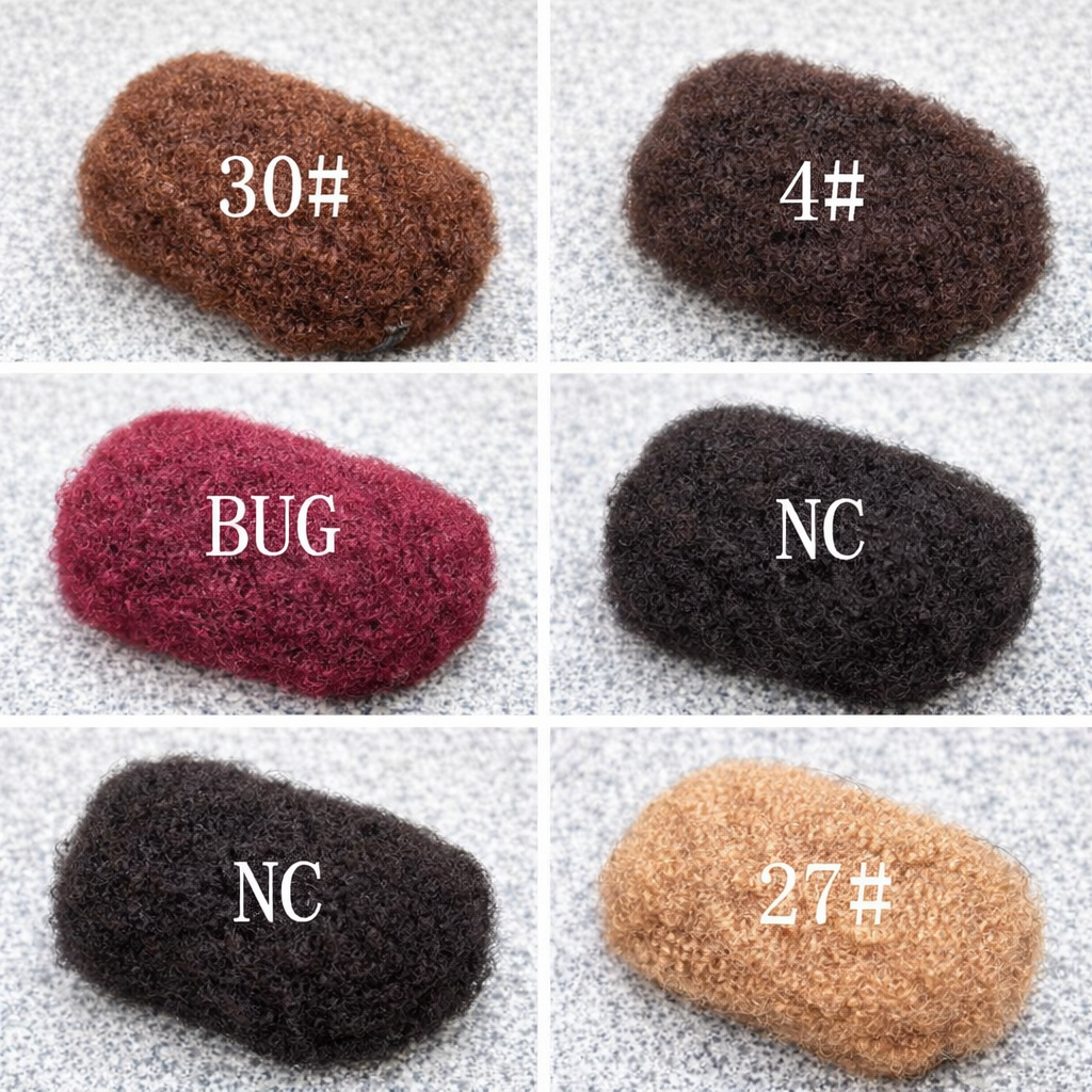 Extensions de  Locks Cheveux Humains Naturels - Texture Kinky Curly 50g - Réparation et Volume