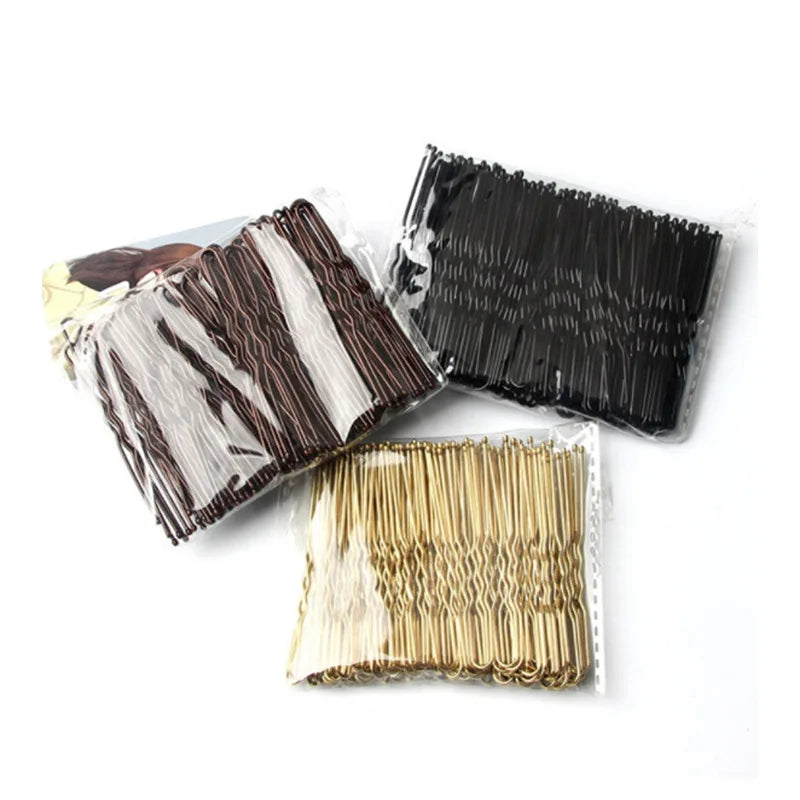 Épingles à Chignon en U - Lot de 50 Pinces Métal 5cm pour Coiffures